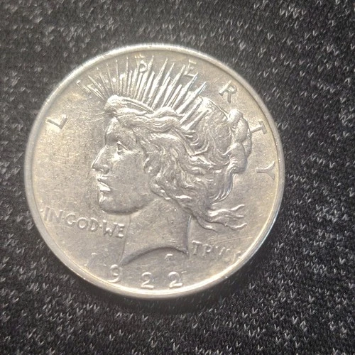 1922 Peace Dollar $1 Silver Coin Business Strike Uncertified 0.9 Fineness
