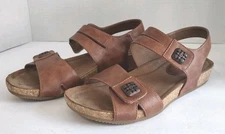 Euro Soft by Sofft Women's Size 9M Brown  Leather Sandals Shoes Gallatin Comfort