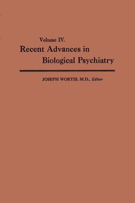 Recent Advances in Biological Psychiatry | Joseph Wortis | Taschenbuch | xiii