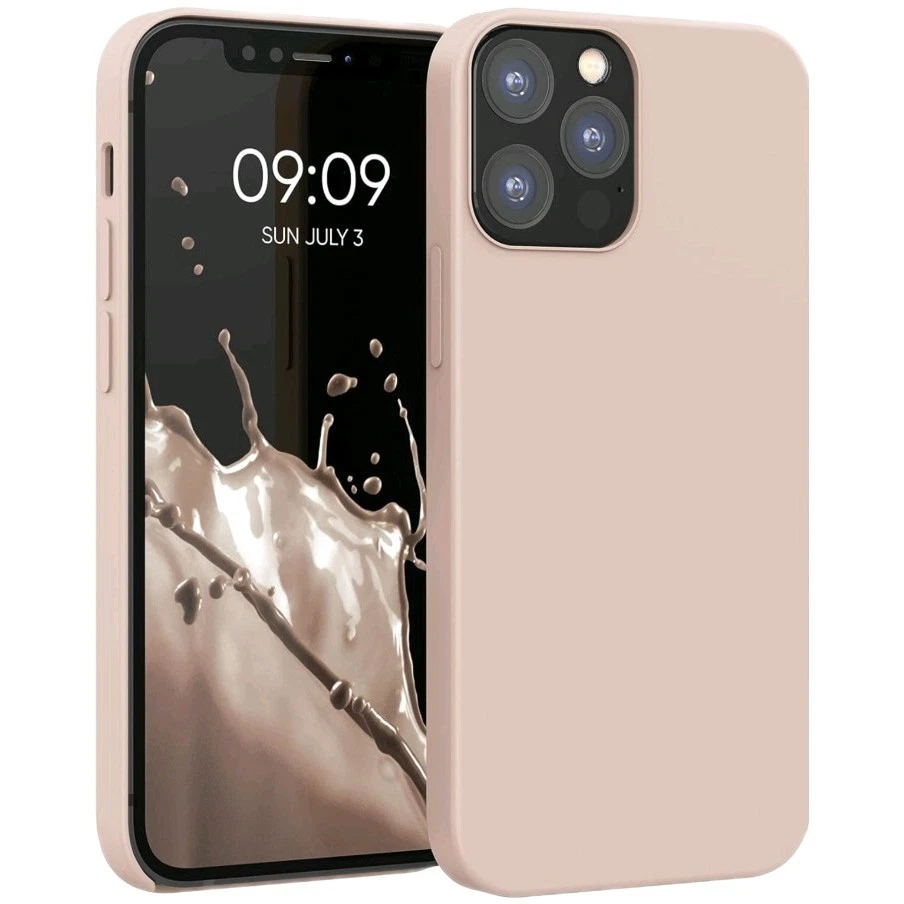 kwmobile Cover per iPhone 13 Custodia - Back Case per Smartphone in Silicone TPU - Protezione Gommata - nero