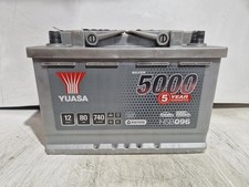 L.W LARGE YUASA FLOODED 80AH 740EN BATTERYBATTERY