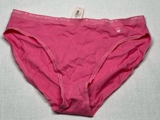 Vintage Victoria's Secret Signature Logo Band Cotton Hi Leg Brief Panties S New