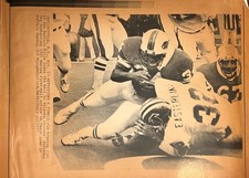 Vintage AP Wirephoto 1977 Jim Braxton Buffalo Bills Ray Easterling Atlanta