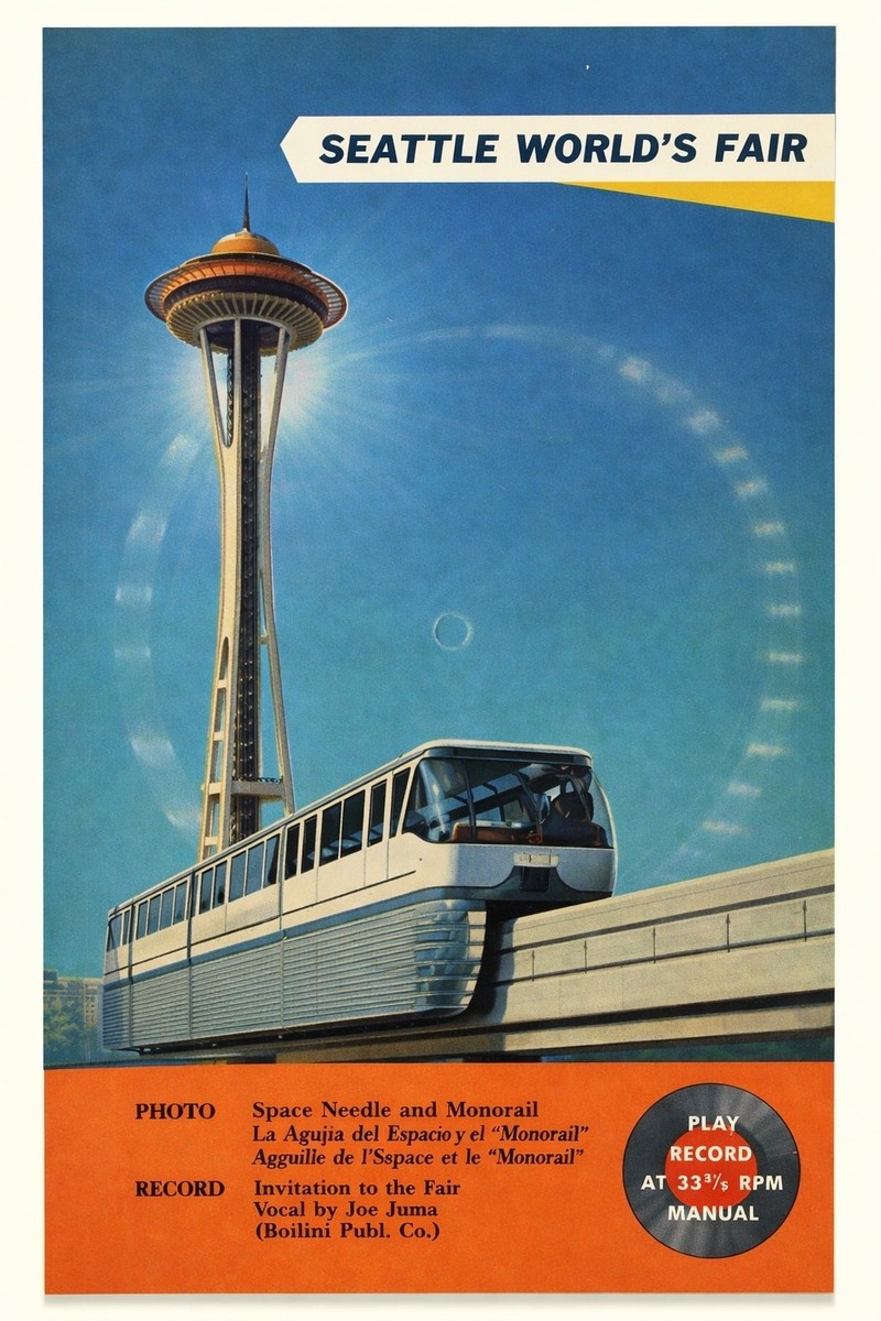 🗽 Seattle World's Fair Poster - 1962 Vintage Style - 24x36