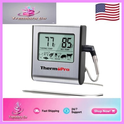 Precision Cooking with TP16 Meat Thermometer - LCD Display & Timer Included