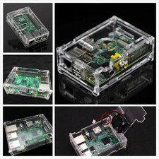 Clear Acrylic Case with Cooling Fan + Heat Sink Kit for Raspberry Pi 3 Model B