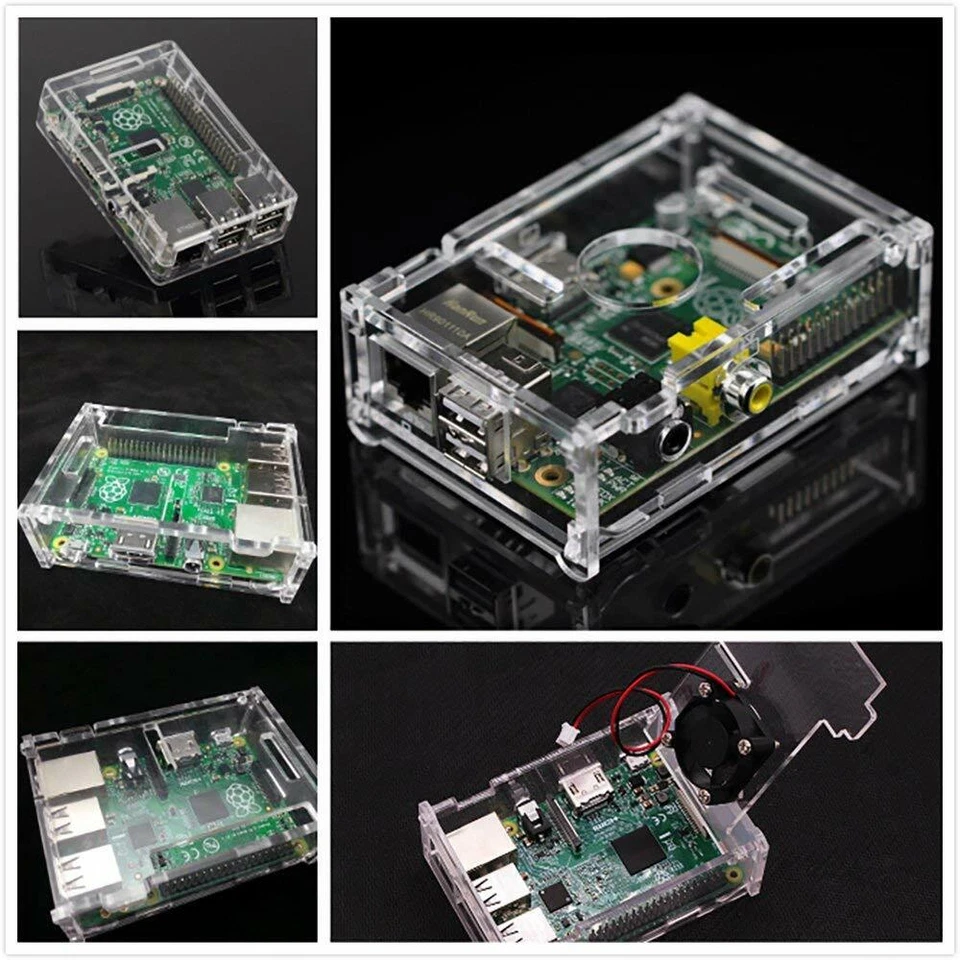 Raspberry Pi 3 B + Case with Fan and 3 Pcs Heatsink for Raspberry Pi Model B New - Image 2 of 4