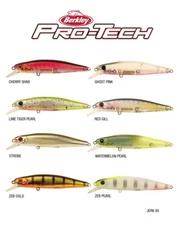 Berkley 2021 Pro-Tech 90mm Jerk Suspending Jerkbait Fishing Lure - Choose Colour