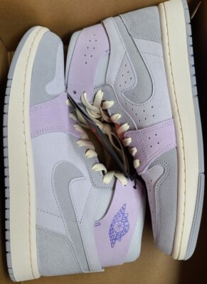 Size 11.5 - Air Jordan 1 Zoom Comfort 2 High Barely Grape W for