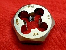 M10 X 1.0 Metric 1" Hex Die Irwin Hanson 6638 9738 10MM CSUSA RH Carbon Steel