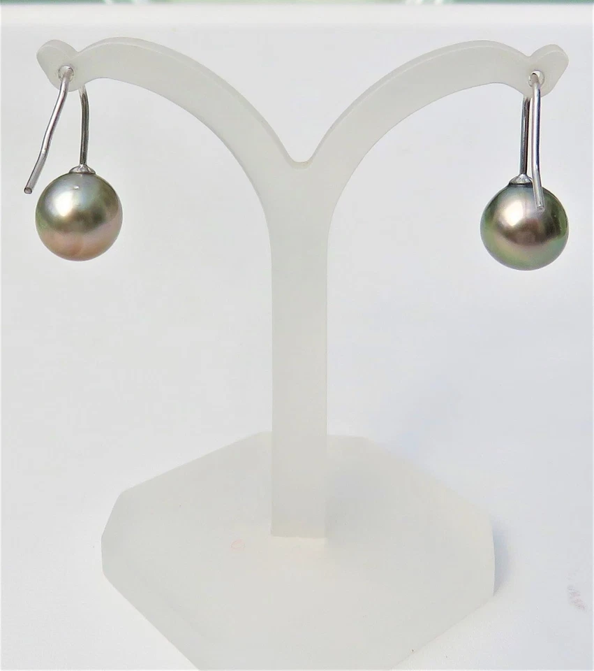 Tahiti Perlen Ohrringe Perlenohrringe Unikat Perlen Ohrringe handgefertigt 4827 - Bild 3 von 4