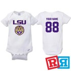 Personalized LSU Tigers Gerber Baby Onesie® Cotton Custom Bodysuit
