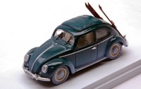 Rio 1/43 Vw KÄFer Winter Vacation 1950 Mit Ski Statisches Modell Diecast