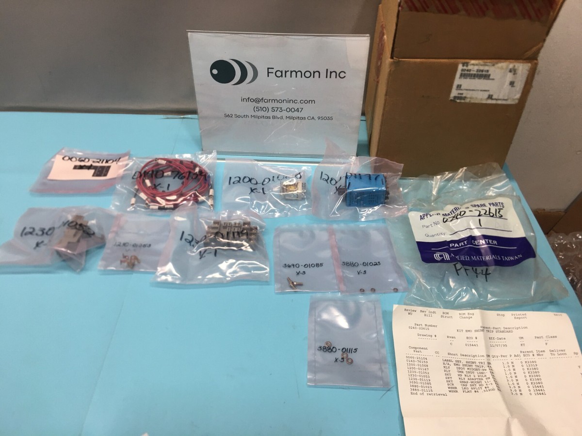 AMAT 0240-22615 KIT EMO SHUNT TRIP STANDARD, AMAT 1200-01147, 1230