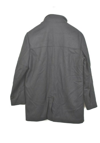Cardinal Of Canada Mens Black Double Mock Neck Wool Blend Lined Car Coat L $495 - Picture 2 of 10