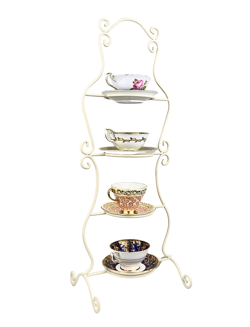 4-Tier Tea Cup Display Stand - Tea Party, Retail Display, Catering ...