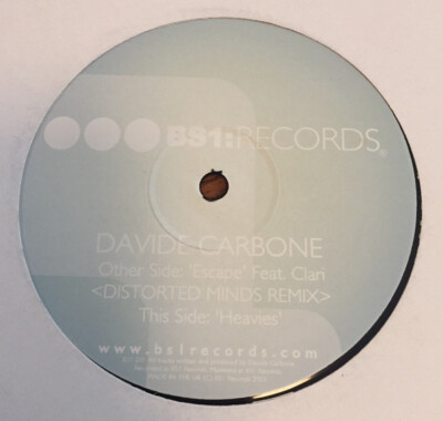 Davide Carbone - Disaster / In Your Mind (12'') (Very Good Plus (VG+)) - 85922780