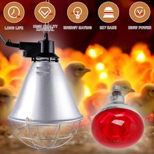 250W Rotlichtlampe E27 Wärmelampe Wärmestrahler Tiere Infrarotlampe Ferkellampe
