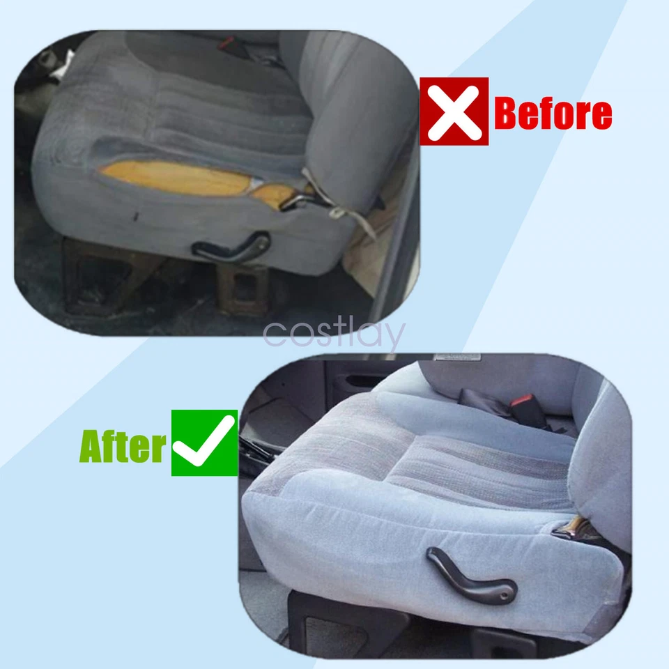 Cubierta de asiento inferior de tela gris y cojín de espuma para Dodge Ram 1500 1994-1997 del conductor Foto 4 de 4