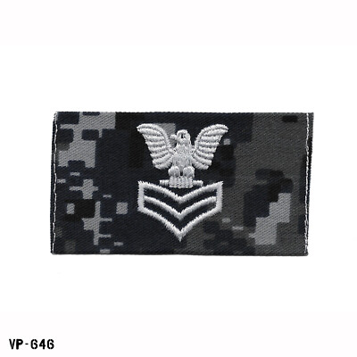 USN BDG NWU Blue Digital Petty Officer 1st Class PO1 E-6 Cap Device Vanguard USA