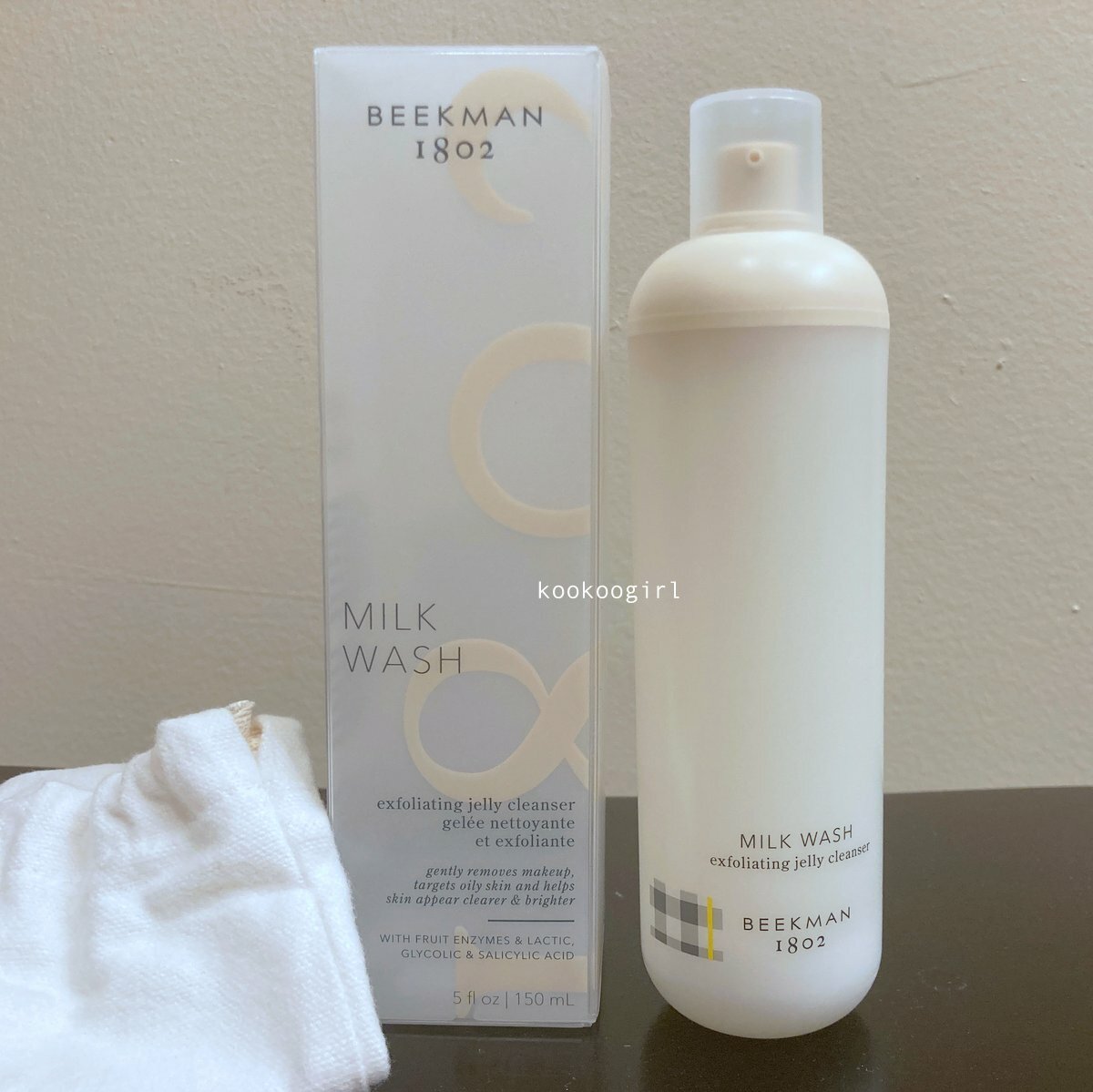 NIB BEEKMAN 1802 MILK WASH Exfoliating Jelly Cleanser for Oily Skin 5