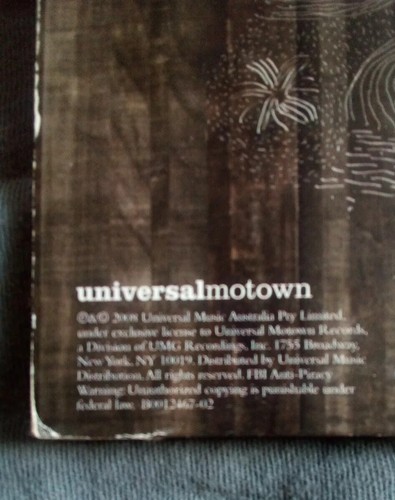 GIN WIGMORE; GIN - Extended Play. (5) Song CD, 2008 Universal Motown, VG+ - Picture 7 of 7