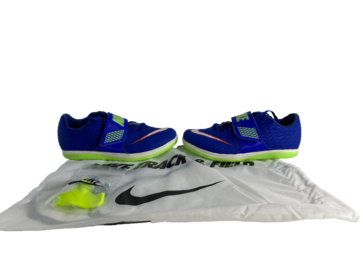 light blue nike spikes