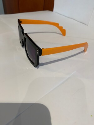 Pixel, Bit, Sunglasses, Orange, Retro Arcade, Gamer Geek, New W
