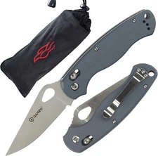 Ganzo G729-GY Folding Pocket Knife 440C Stainless Steel Blade G10 Anti-Slip Hand