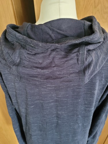 Tahari hoodie Size M long style tunic dress- Navy marl -pockets-very soft - Picture 7 of 10
