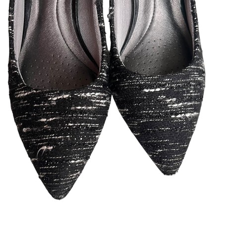 Lifestride Damen-Pumps 7M schwarz weiß schimmernd Tweed Sevyn Flex spitz zulaufend mit Absatz - Bild 2 von 16