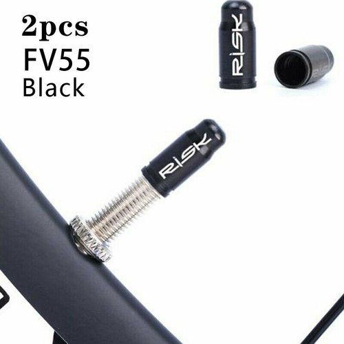 RISK 2pcs Titanium Bicycle Valve Caps Bike Tire Conversion Gas Dust Cover - Bild 11 von 13