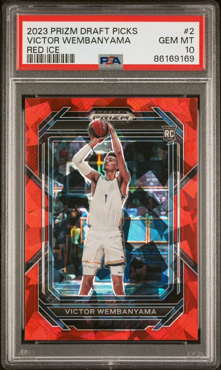 Victor Wembanyama 2023 Prizm Draft Picks Red Ice Psa 10 | eBay