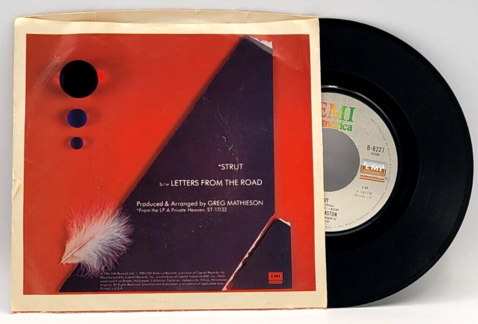 SHEENA EASTON - LETTERS FROM THE ROAD / STRUT - POP PICTURE SLEEVE & 45 Foto 2 de 2