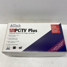 AITech Pro PC TV Plus Converter VGA to TV RCA And S-VHS Video