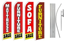 Furniture Sale Advertising Swooper Flutter Feather Flag Kit Sofa Mattress Sale