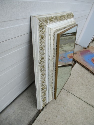 Vintage 1950 Thomas Bathroom Mirror Medicine Cabinet Rocco Hollywood Regency - Picture 4 of 10