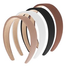 4 PCS Headbands for Women Non Slip, Wide Elastic Hair Bands, Fashion Ribbed H...