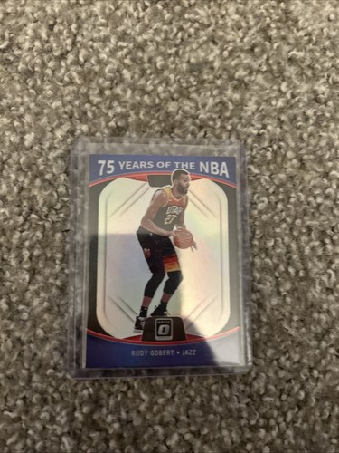 Rudy Gobert #35 2021 Panini Prizm 75 Years of NBA Optic card