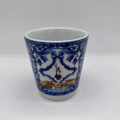 Bialetti Dolce & Gabbana 1 Porcelain Espresso Cup from Moka Blu Mediterraneo Set