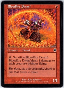 Bloodfire Dwarf - Apocalypse - Common - MTG