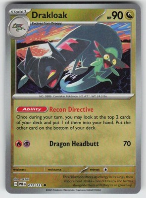 Holo Foil Drakloak (Poke Ball Pattern) 072/131 Common SV: Prismatic Evolutions