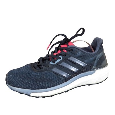 Adidas Supernova Women Running Shoes Size 6 Athletic Training Black Pink Mesh