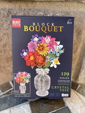 Block Tech Block Bouquet Crystal Vase Set For...