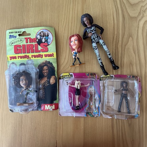 5 x 1990s Vintage Spice Girls Toy Figurines - Brands Topps And Toymax - Picture 1 of 13