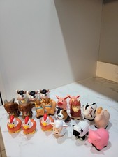 Fisher Price Little People Farm Animals Lot of 19, 15 Little People, 4 Unmarked