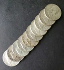 Lot of 10 50c Franklin Silver Half Dollars