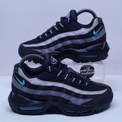 Nike Air Max 95 - UK Größe 5 - Turnschuhe ''schwarz grau blau'' Junior Sneaker