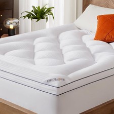 King Mattress Topper, Thick Pillow Top Pad for Back Pain Relief, Cooling Soft Ma