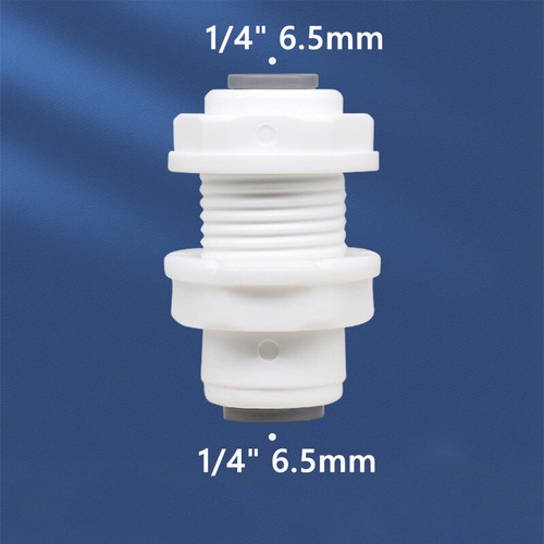 1/4" 3/8" Push Fit Connector Adapter Valve RO Fridge Water Filter Quick Fittings - Afbeelding 48 van 92